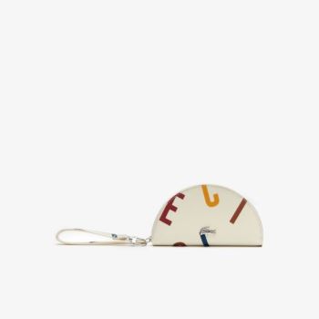 Lacoste Daily Classic Coated Print Canvas Half Moon Clutch - Doplňky Dámské Béžový | CZ-F91SaG